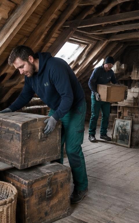 Realizacja usługi: Opróżnianie i sprzątanie strychów